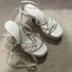 Platform zara strappy heals